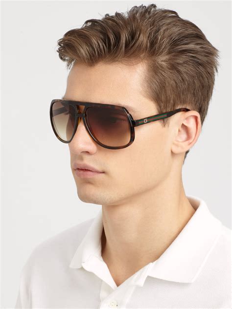 gucci aviators brown|gucci aviators men's.